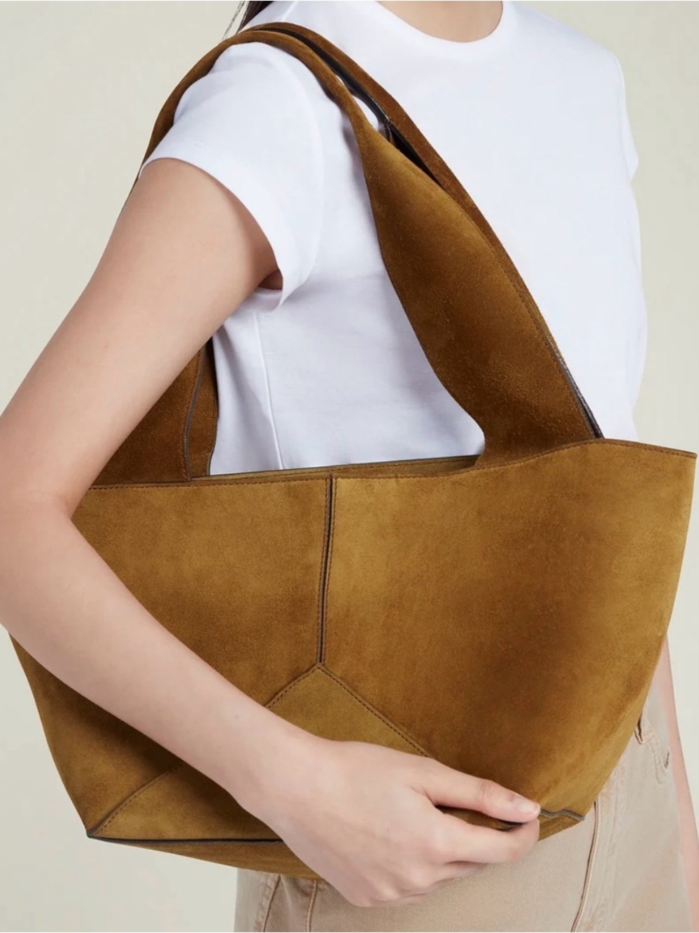 METIER Market Tote Small in Marrakech Suede